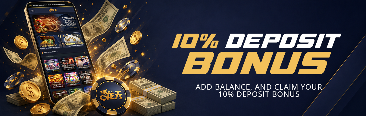 💰 Deposit Bonus 10% up to 3,000 USD
